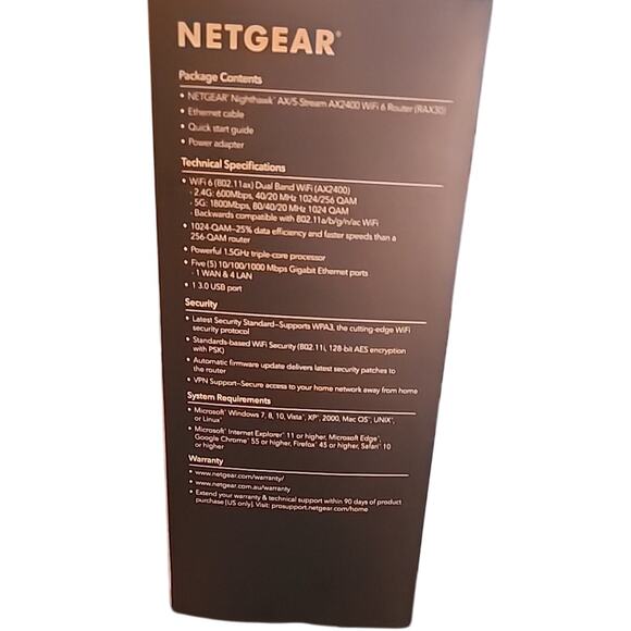 Netgear Nighthawk AX2400 5-Stream WiFi 6 Router - Picture 3 of 5
